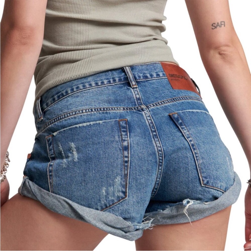One Teaspoon Blue Jean Shorts - Picture 3 of 11